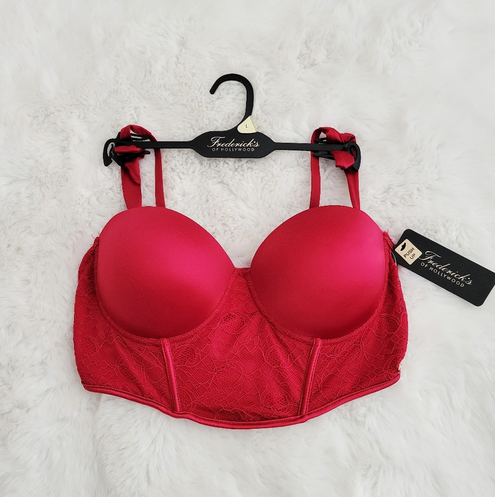 💋FREDERICKS OF HOLLYWOOD PUSH UP BUSTIER SIZE L